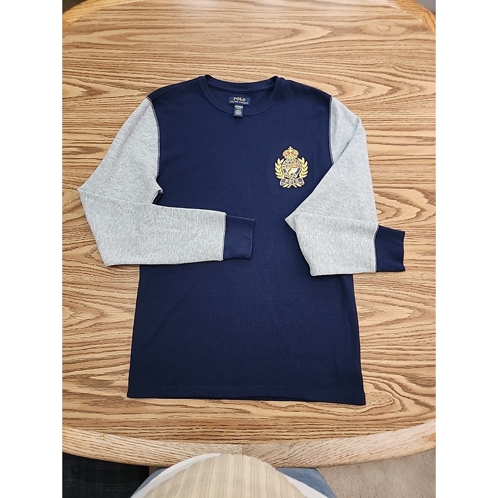 Polo Ralph Lauren Men M Sleepwear Longsleeve Thermal Embroidered Crest Size M
